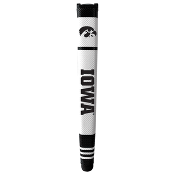 Iowa Hawkeyes Putter Grip (White with colored stripes)