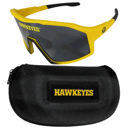Iowa Hawkeyes Shield Sunglasses with Case