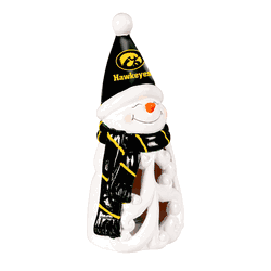 Iowa Hawkeyes Statue 8 Inch LED Snowman