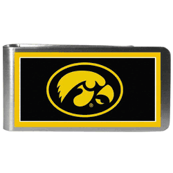 Iowa Hawkeyes Steel Logo Money Clips