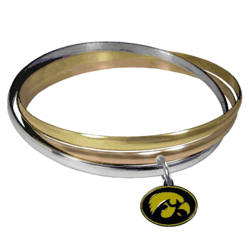 Iowa Hawkeyes Tri-color Bangle Bracelet