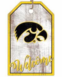 Iowa Hawkeyes Welcome Team Tag 11x19 Sign