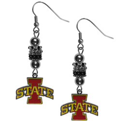 Iowa St. Cyclones Euro Bead Earrings