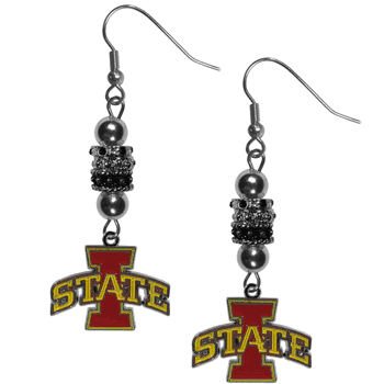 Iowa St. Cyclones Euro Bead Earrings