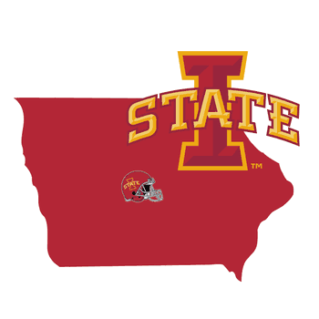 Iowa St. Cyclones Home State Decal