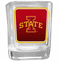 Iowa St. Cyclones Square Glass Shot Glass