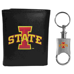 Iowa St. Cyclones Tri-fold Wallet & Valet Key Chain