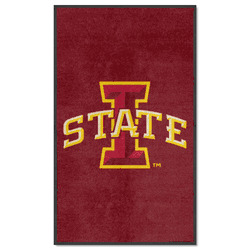 Iowa State 3X5 High-Traffic Mat with Durable Rubber Backing - Portrait Orientation