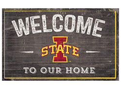 Iowa State Cyclones 11X19 Welcome to Our Home Sign