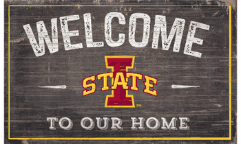 Iowa State Cyclones 11X19 Welcome to Our Home Sign