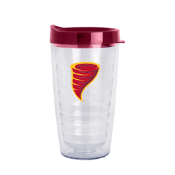Iowa State Cyclones 16oz Flipside Dbl Wall Clear Tumbler