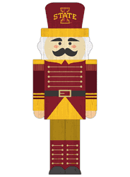 Iowa State Cyclones 31" Nutcracker Leaner
