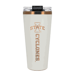 Iowa State Cyclones 32oz Crme and Copper Big Slim Tumbler with Straw