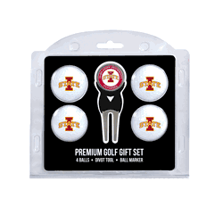 Iowa State Cyclones 4 Ball Gift Set + Divot Tool & Marker