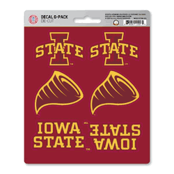 Iowa State Cyclones 6 Count Mini Decal Sticker Pack