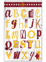 Iowa State Cyclones Alphabet 11x19 Sign