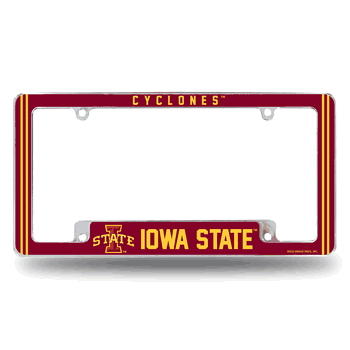 Iowa State Cyclones Alternate Design All Over Chrome Frame
