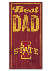Iowa State Cyclones Best Dad Sign