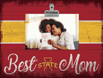 Iowa State Cyclones Best Mom with Stripe Clip Frame
