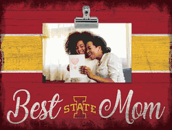Iowa State Cyclones Best Mom with Stripe Clip Frame