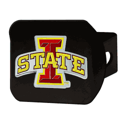 Iowa State Cyclones Black Metal Hitch Cover - 3D Color Emblem