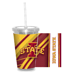 Iowa State Cyclones Clear Tumbler W/Straw