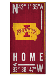 Iowa State Cyclones Coordinate 6x12 Sign