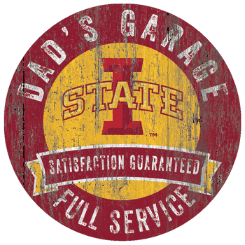 Iowa State Cyclones Dad's Garage Sign