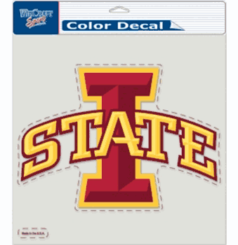 Iowa State Cyclones Decal 8x8 Perfect Cut Color