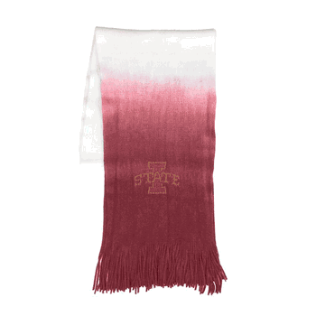 Iowa State Cyclones Dip Dye Scarf Maroon