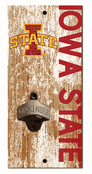 Iowa State Cyclones Distressed Bottle Opener