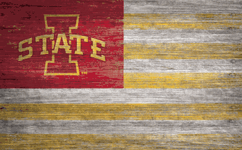 Iowa State Cyclones Distressed Flag 11x19