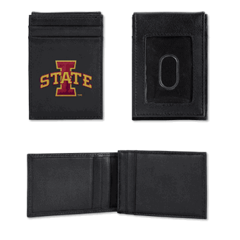 Iowa State Cyclones  Embroidered Front Pocket Wallet - Slim/Light Weight