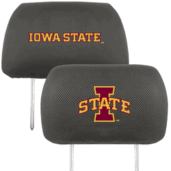Iowa State Cyclones Embroidered Head Rest Cover Set - 2 Pieces