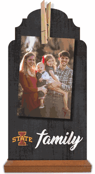 Iowa State Cyclones Family Clothespin 6x12