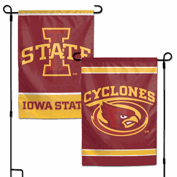 Iowa State Cyclones Flag 12x18 Garden Style 2 Sided