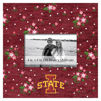 Iowa State Cyclones Floral 10x10 Frame