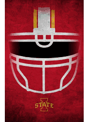 Iowa State Cyclones Ghost Helmet 17x26