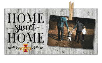 Iowa State Cyclones Home Sweet Home Clothespin 6x12
