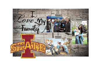 Iowa State Cyclones I Love my Family Clip Frame