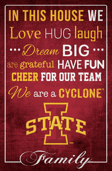 Iowa State Cyclones In This House 17x26