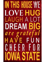 Iowa State Cyclones In This House Sign
