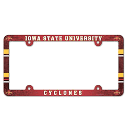 Iowa State Cyclones License Plate Frame - Full Color