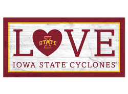 Iowa State Cyclones Love 6x12 Sign