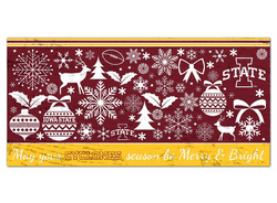 Iowa State Cyclones Merry and Bright 6x12 Sign