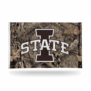 Iowa State Cyclones / Mossy Oak Camo Break-Up Country Banner Flag (3X5)