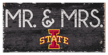 Iowa State Cyclones Mr & Mrs Sign