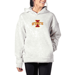 Iowa State Cyclones NCAA Kadi Hoodie with Zipper Pockets Heather Grey XXL