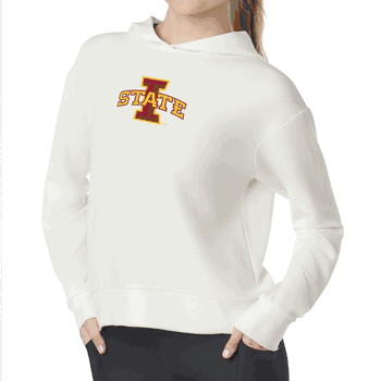 Iowa State Cyclones NCAA Kadi Waffle Hoodie Coconut Cream Small