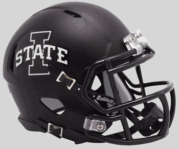 Iowa State Cyclones NCAA Mini Speed Football Helmet Satin Black